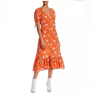 Ghost London Maddy Floral-Print Midi Dress